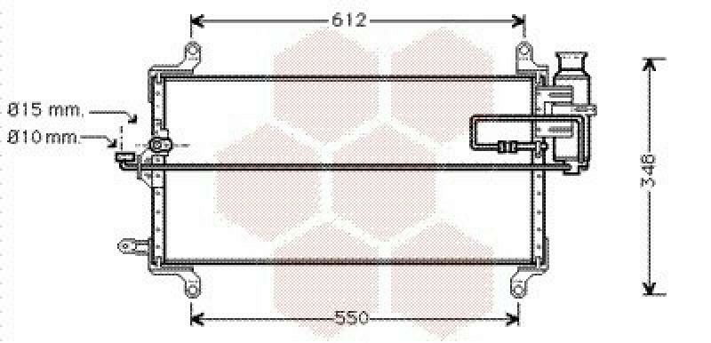 VAN WEZEL Condenser, air conditioning