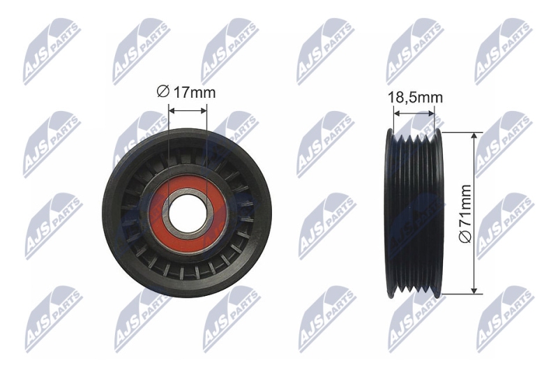 NTY Spannrolle, Keilriemen RNK-FR-036