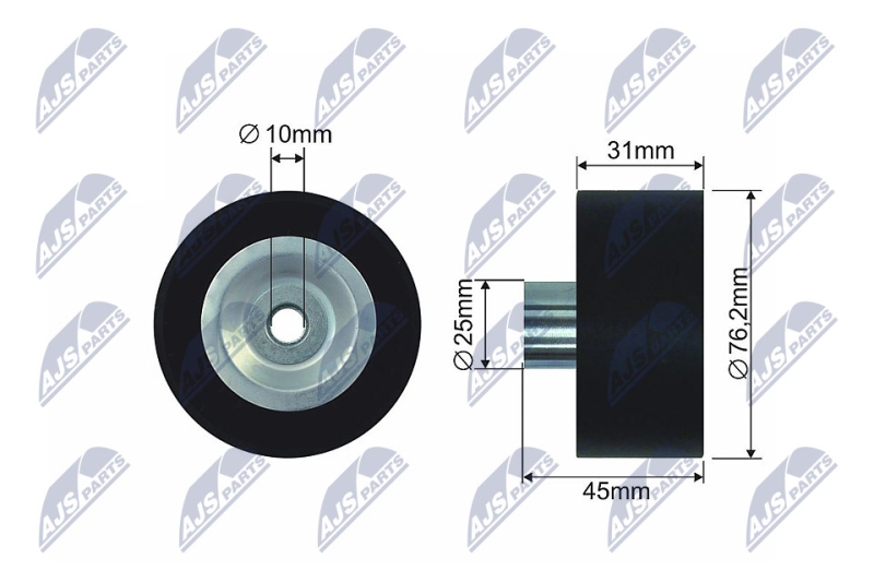 NTY Spannrolle, Keilriemen RNK-FR-037