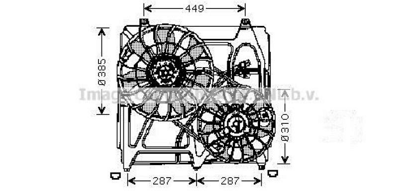 AVA QUALITY COOLING L&uuml;fter, Motork&uuml;hlung KA7509