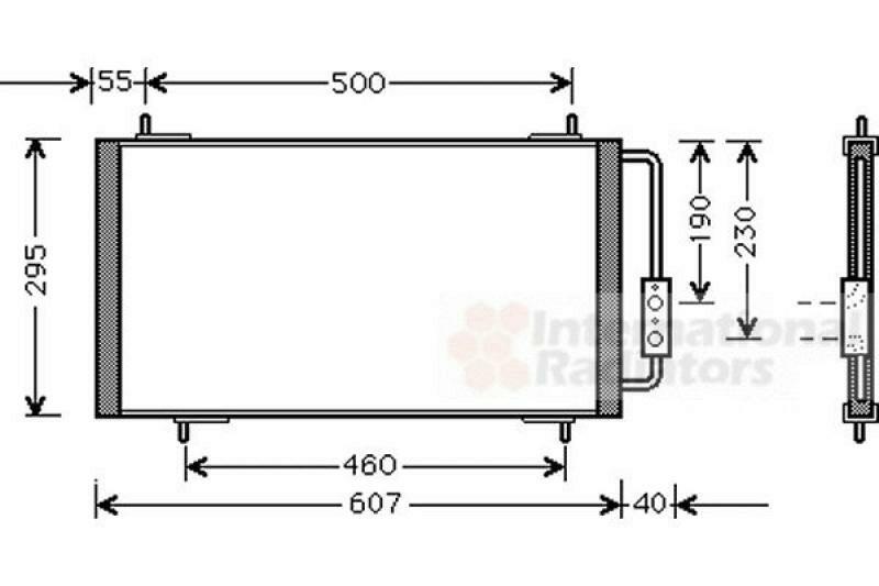 VAN WEZEL Condenser, air conditioning