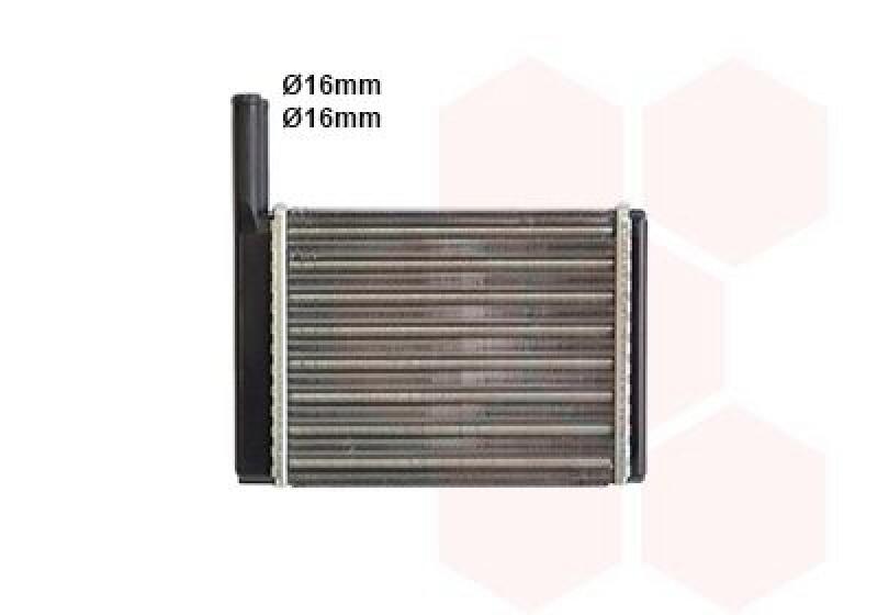 VAN WEZEL Heat Exchanger, interior heating