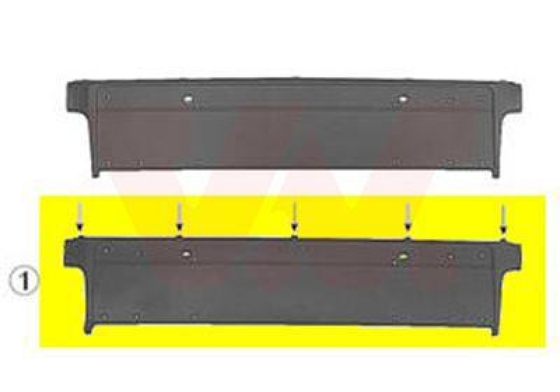 VAN WEZEL Kennzeichenhalter ** Equipart ** 639480