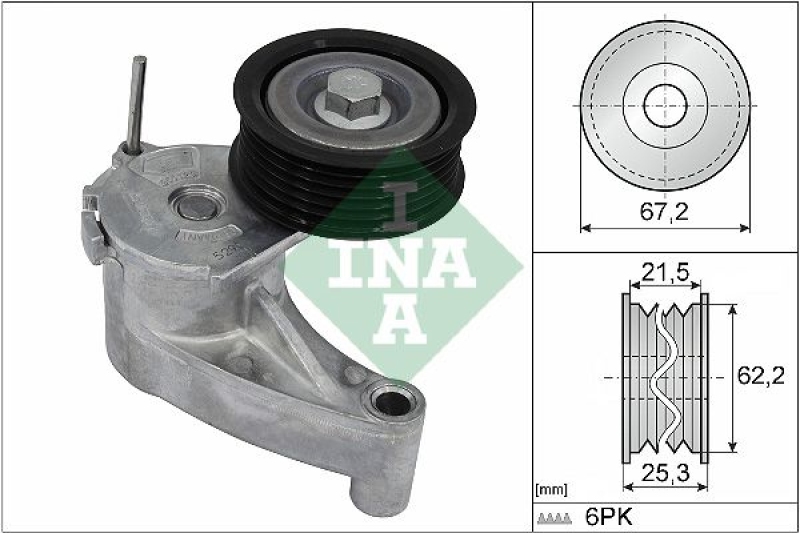 INA Riemenspanner, Keilrippenriemen 534071010
