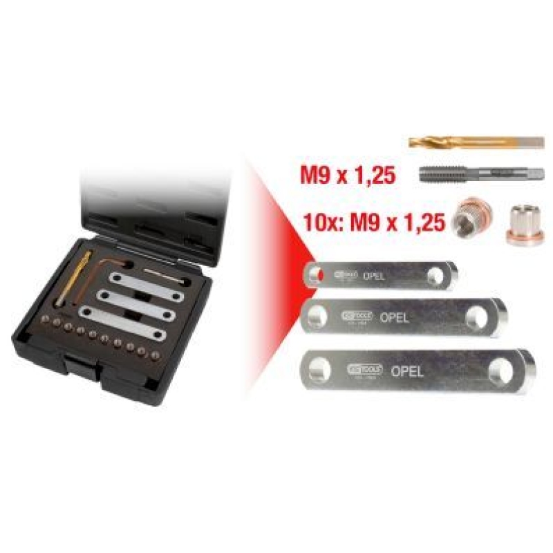 KS TOOLS Gewindeschneidwerkzeugsatz 1221300