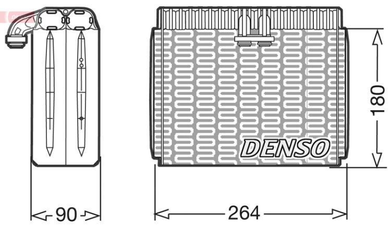 DENSO Verdampfer, Klimaanlage DEV01010