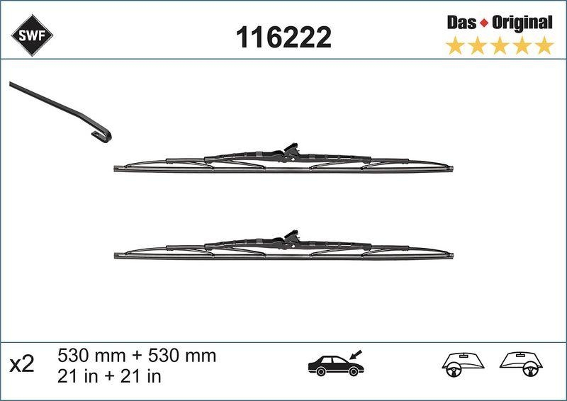 SWF Wischblatt DAS ORIGINAL SET 116222