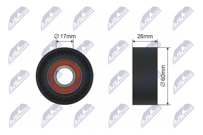 NTY Spannrolle, Keilrippenriemen RNK-MS-004