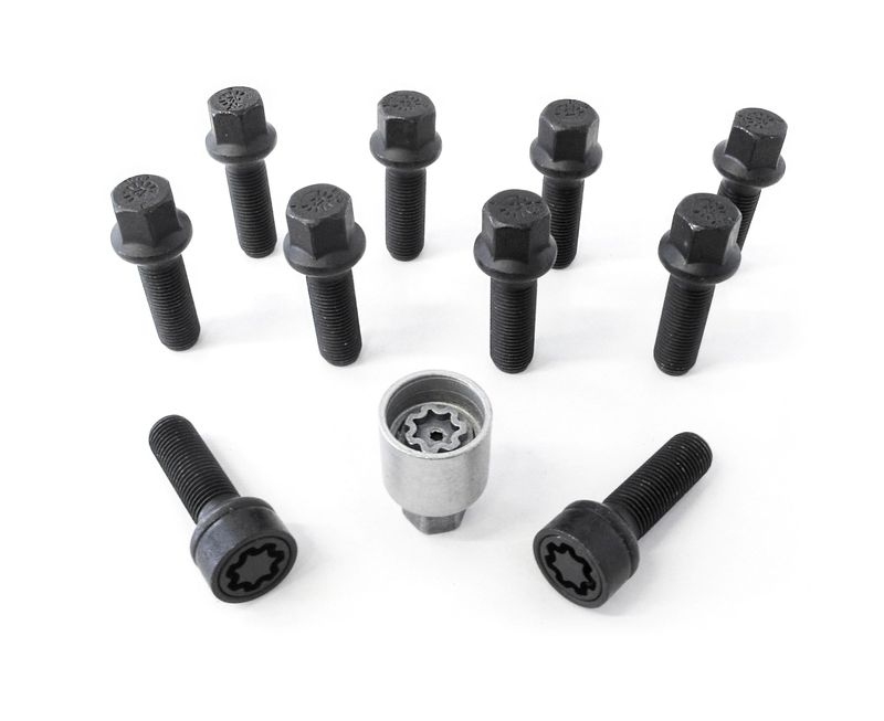 H&R Spezialfedern Radschraube Felgenschloss-Set M14 Kugelbund R14mm B1456802SET
