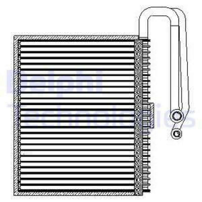 DELPHI Verdampfer, Klimaanlage TSP0525207