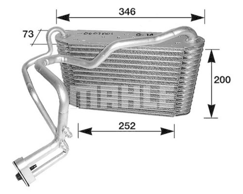 MAHLE Evaporator, air conditioning BEHR
