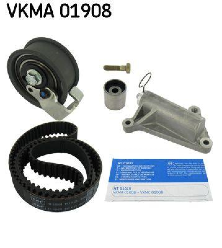 SKF Zahnriemensatz mit Spannrollen passend f&uuml;r Audi A4 B8 VW Passat B5 1.8 VKMA 01908