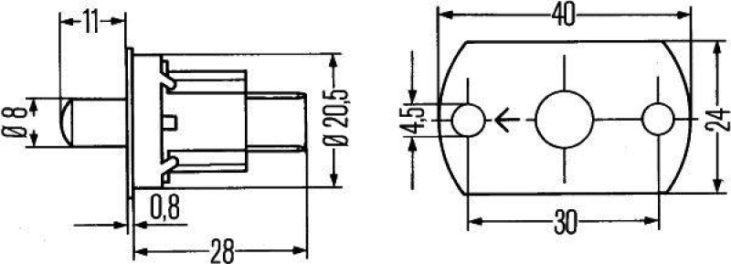 HELLA Switch, door contact