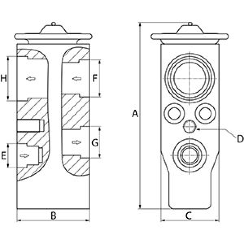 HC-Cargo Expansion Valve, air conditioning