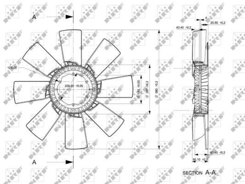 NRF Fan Wheel, engine cooling