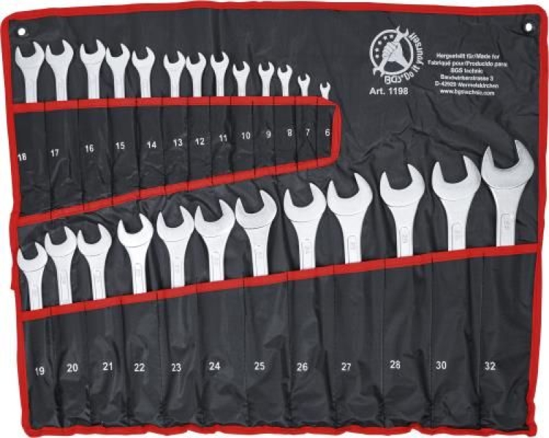 BGS Spanner Set, ring / open ended BGS Do it yourself